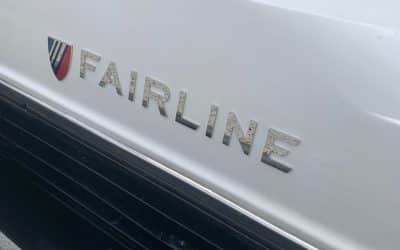Fairline Logo geheel uit RVS