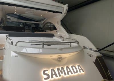 sunseeker rvs verlichte letters warm white leds